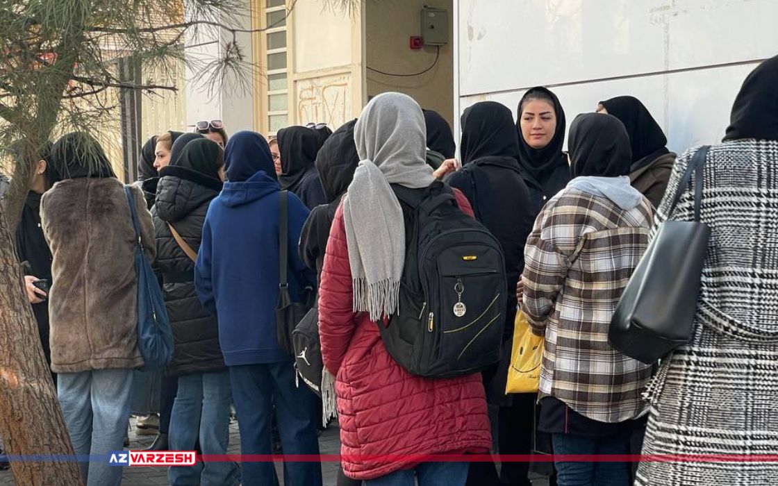 بانوان در میدان باغشمال یخ زدند!